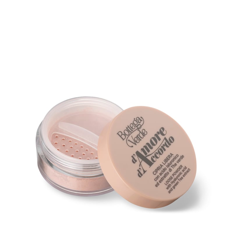 d'Amore d'Accordo - Natural loose powder with hyaluronic acid and Green Tea extract