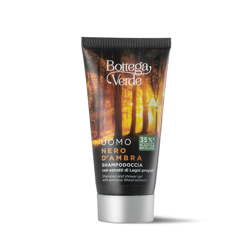 UOMO - Black Amber - Shampoo and Shower Gel with precious Wood Extracts (50 ml)