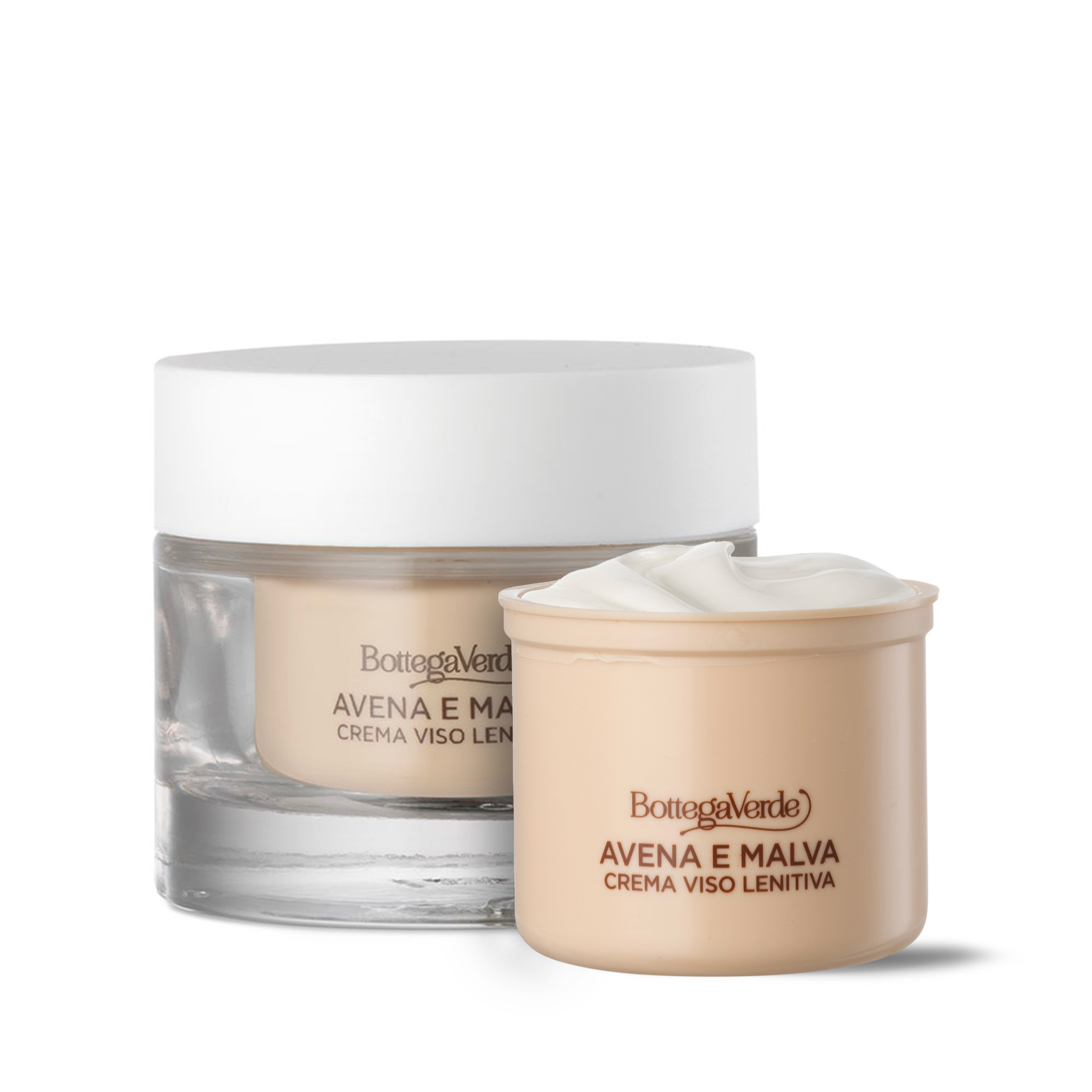 Oferta Avena e Malva - Crema facial calmante y protectora + Crema facial - recarga (50 ml)
