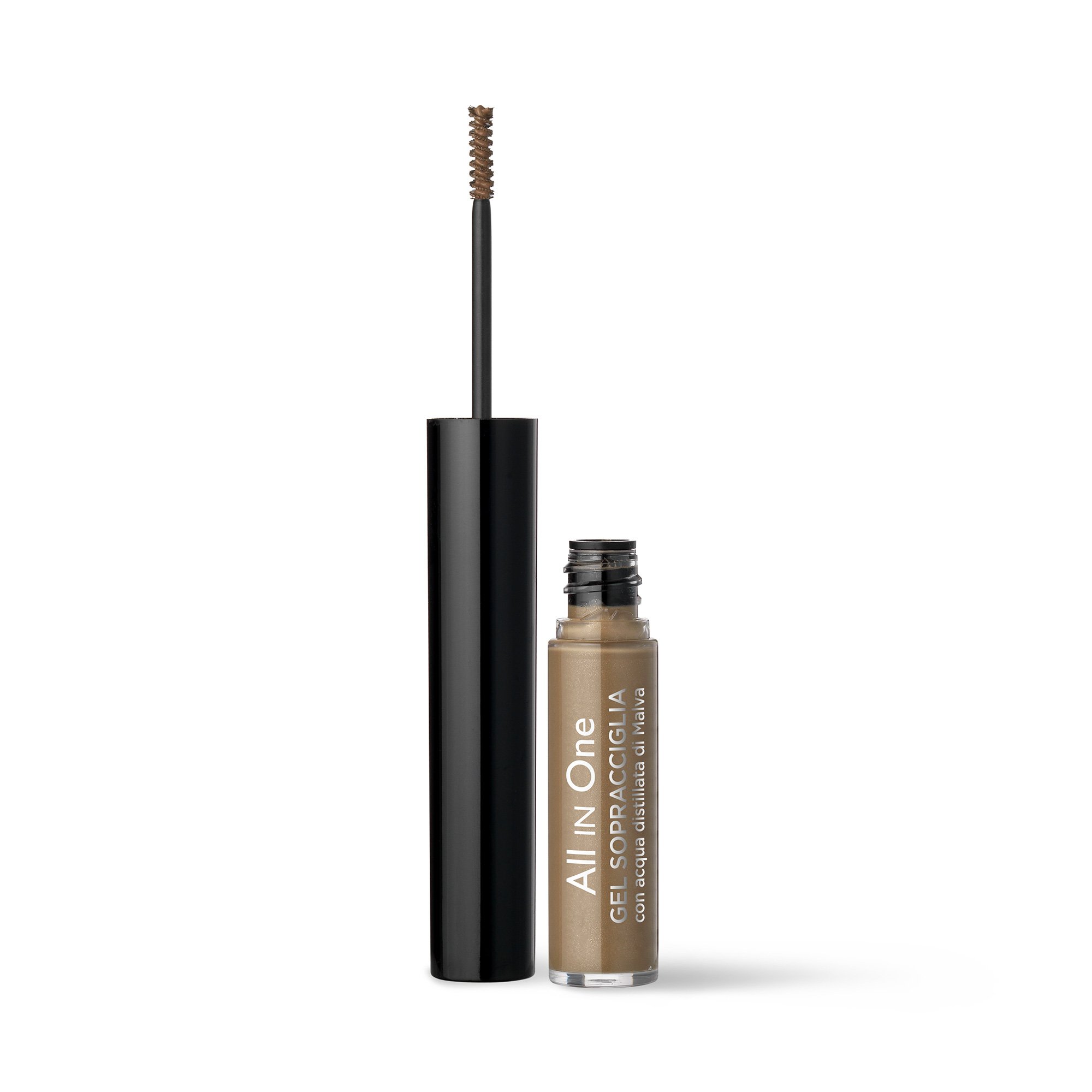 All-in-one eyebrow gel with distilled Mallow water