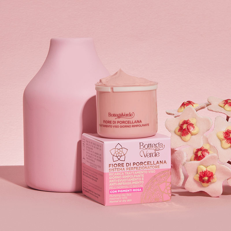 Perfecting system - Day face treatment - plumping, anti-sagging and anti-thinning action - with Plant Ceramides, Acacia Plant Collagen and Porcelainflower (50 ml) - mature skin