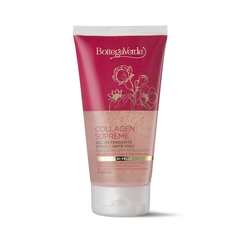 Collagen Supreme - Cleansing make-up remover gel - rejuvenating, skin like new - with Colla-Gain containing Pomegranate blossom (150 ml) - all skin types