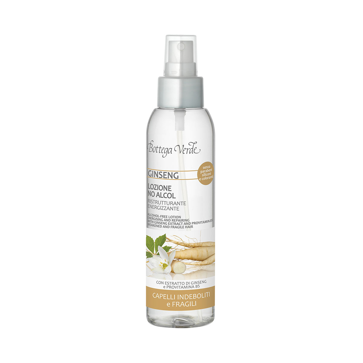 Ginseng - Alcohol-Free Lotion - Energising and Repairing - Contains Ginseng Extract and Provitamin B5 (150 ml) - weak, fragile hair