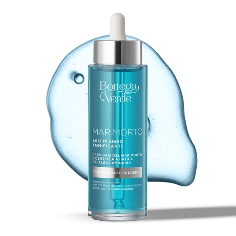 Bottega Verde MAR MORTO - Sali in siero tonificanti - 10% sali del Mar Morto, Centella asiatica e alga Laminaria - rimodellante cutaneo