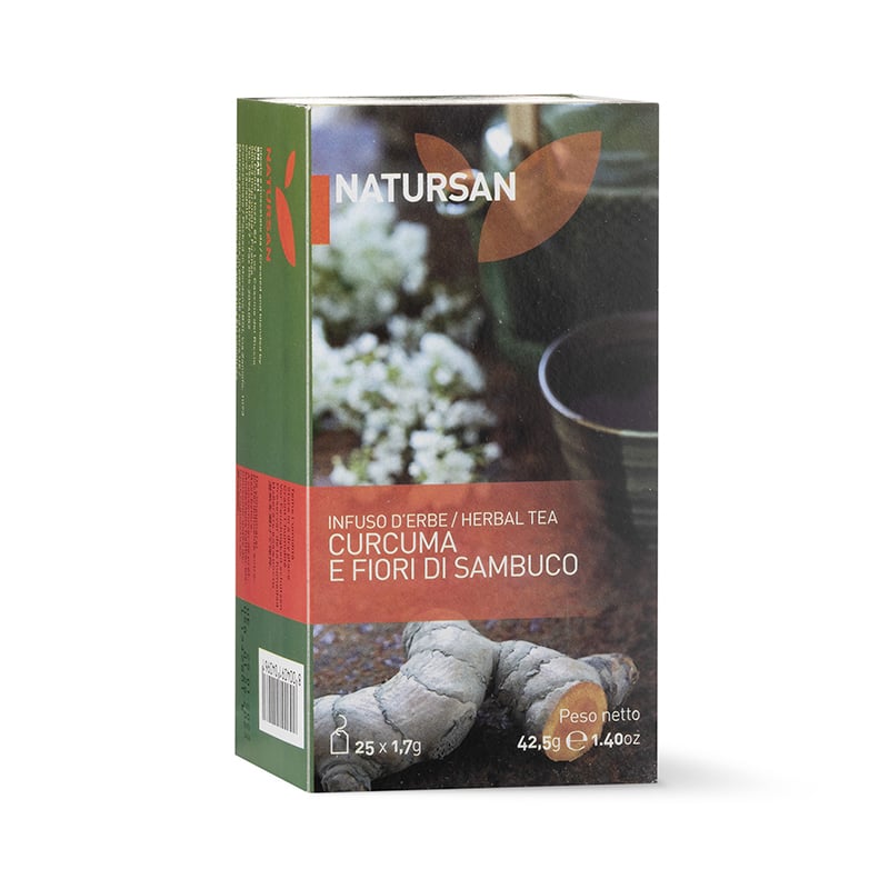 NATURSAN - Infuso d'erbe Curcuma e Fiori di Sambuco