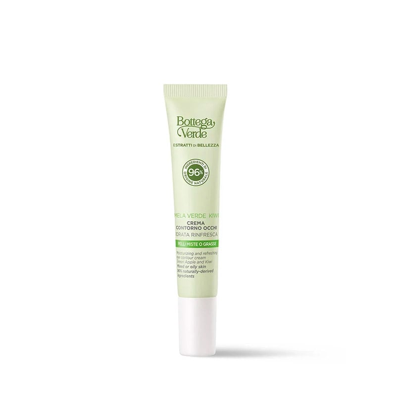 Estratti di bellezza - Crema contorno de ojos - Manzana verde y Kiwi - hidrata y refresca (15 ml) - pieles mixtas o grasas