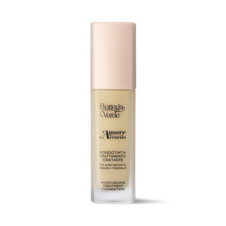 d'Amore d'Accordo - Moisturising treatment foundation lasting xx hours with blend of Hyaluronic Acid, Kakadu plum and Vitamin E - Natural effect (xx ml)