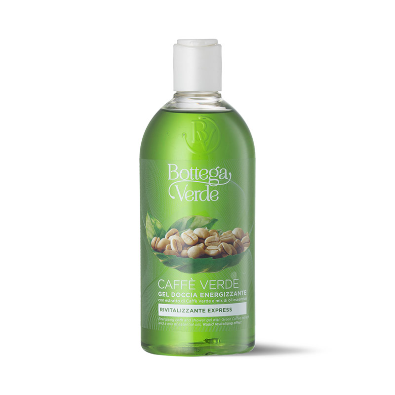 Caffè Verde - Energising bath and shower gel - with Green Coffee extract and a mix of essential oils (400 ml) - rapid revitalising effect