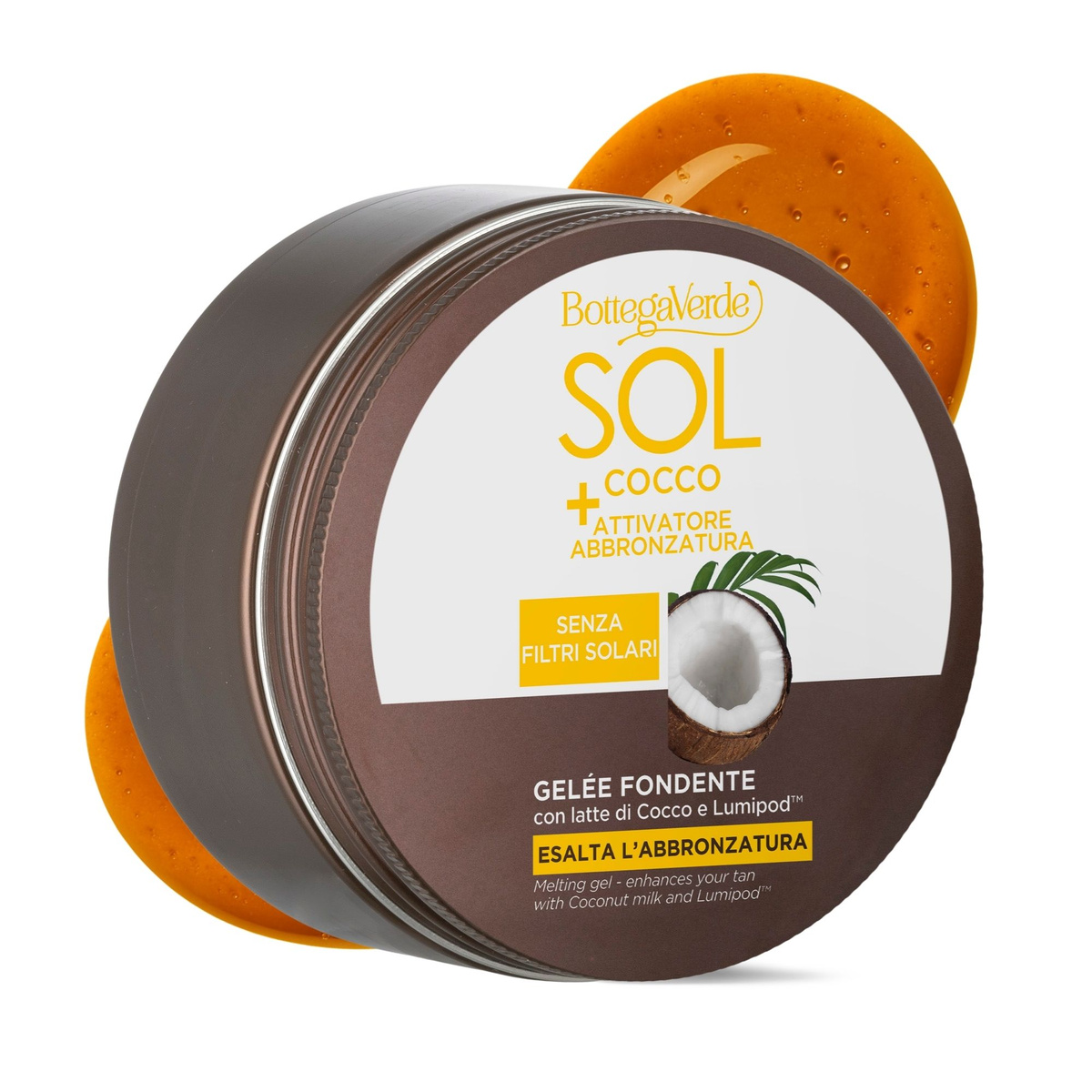 SOL Cocco + Tan Activator - Melting gel - enhances your tan - with Coconut milk and Lumipod (150 ml) - no sun filters