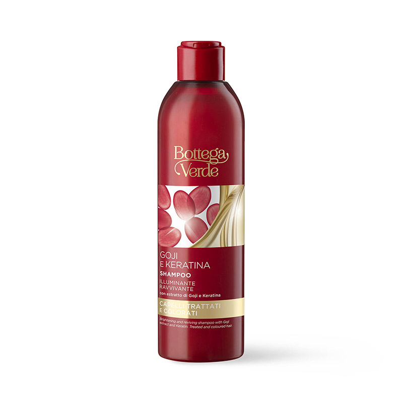 Goji e Keratina - Shampoo - brightening and reviving - with Goji berry extract and Keratin (250 ml) - treated and coloured hair