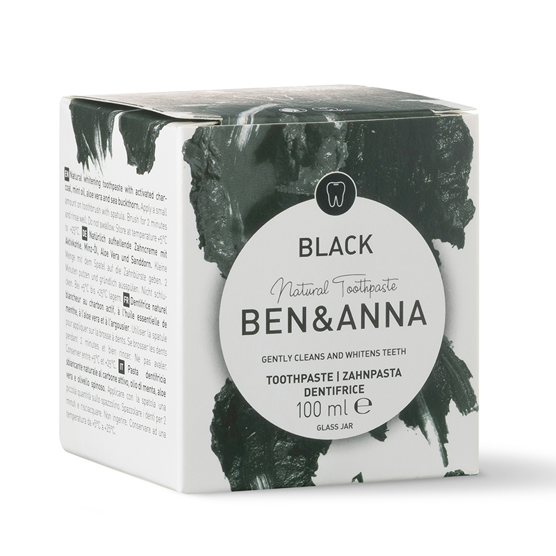BEN e ANNA Pasta Dentifricia Black al carbone attivo