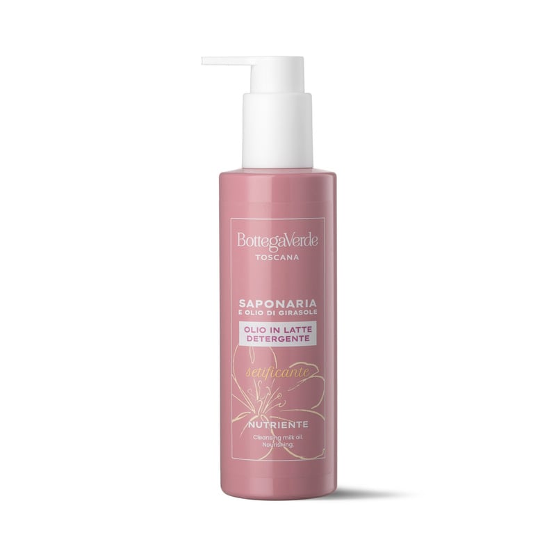 SAPONARIA and SUNFLOWER OIL - Cleansing milk oil - silkening, nourishing - (200 ml)