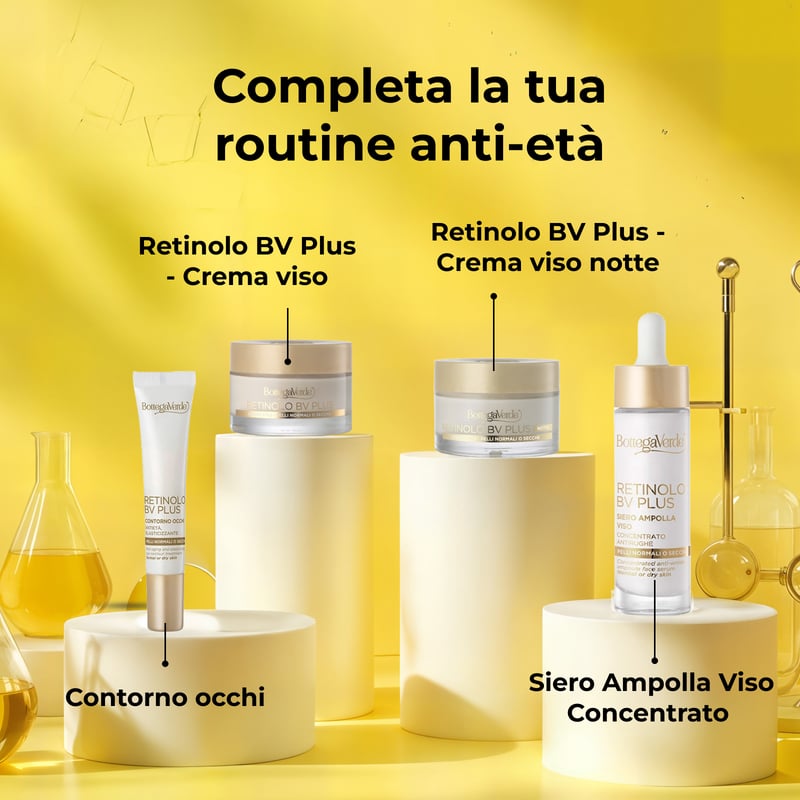 Face cream - enriched formula - elasticizing anti-wrinkle treatment - with Pro-Retinol, Provitagen complex and Hyaluronic Acid (50 ml) - normal or dry skin