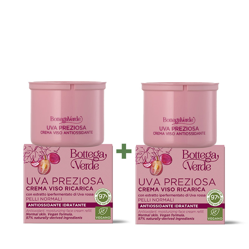 Face cream - refill - antioxidant and moisturizing - with hyperfermented Red Grape extract (50 ml) - normal skin