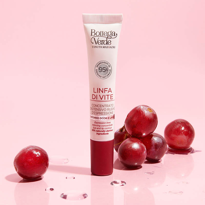 Linfa di Vite - Expression lines reducing concentrate - smoothing action - with Vine Sap and Acmella Oleracea (10 ml) - eye and lip contour