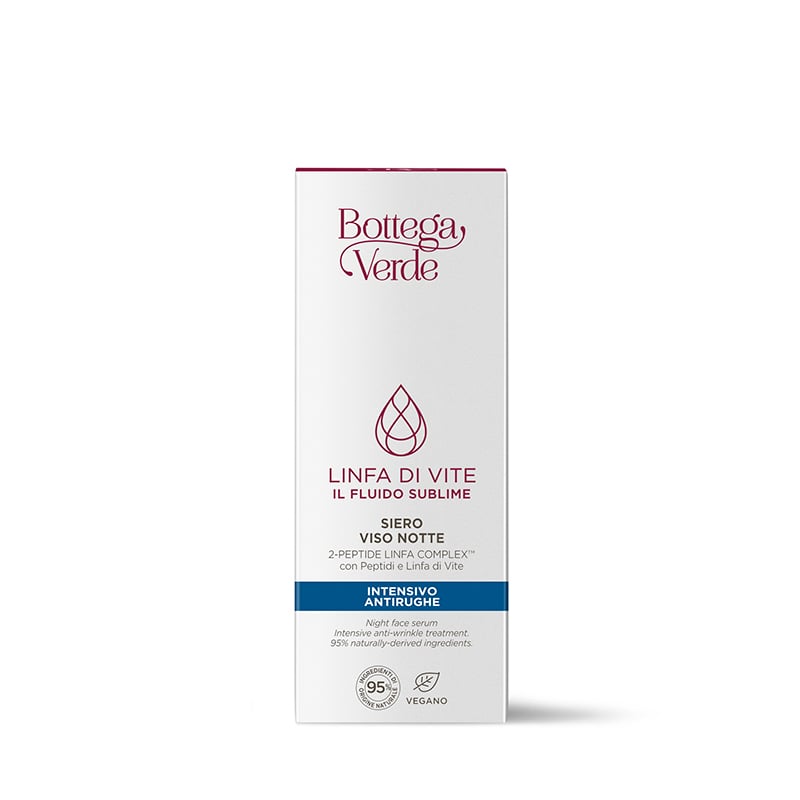Sublime fluid - Concentrated night face fluid - regenerating and renewing - 2-PEPTIDE LINFA COMPLEX with Peptides and Vine Sap (30 ml) - all skin types