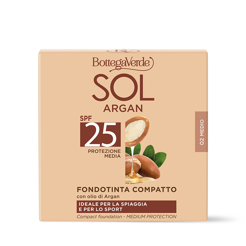 SOL Argan - Compact foundation with Argan oil, SPF25 (9 ml)