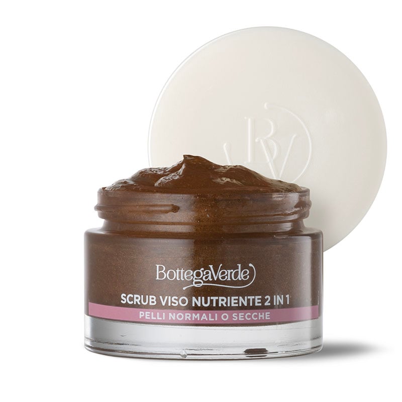 Zuccheri di bellezza - 2 in 1 nourishing sugar scrub - with Cane sugar, Cocoa butter and Jojoba oil - exfoliating and brightening - normal or dry skin (50 ml)