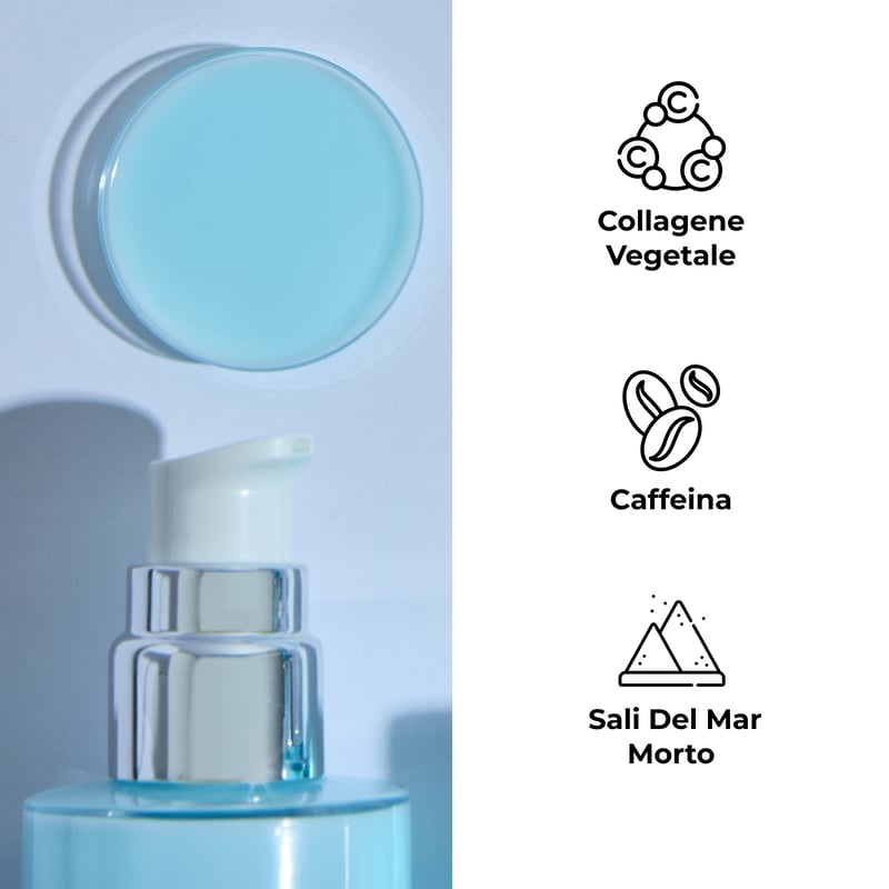 MAR MORTO - Anti-cellulite* fluid serum- Plant collagen, Caffeine and Dead Sea Salts  (100 ml) - firming