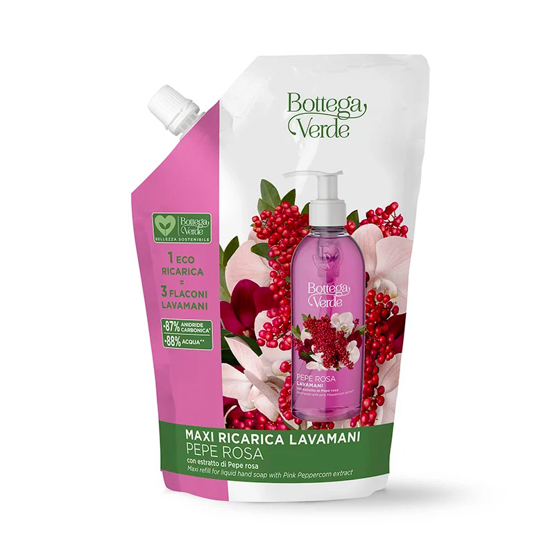Pepe rosa - Maxi refill for liquid hand soap with Pink Peppercorn extract (750 ml)
