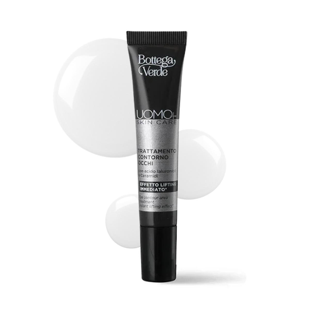 UOMO+ skincare - Trattamento contorno occhi - effetto lifting immediato* - con acido Ialuronico e Ceramidi