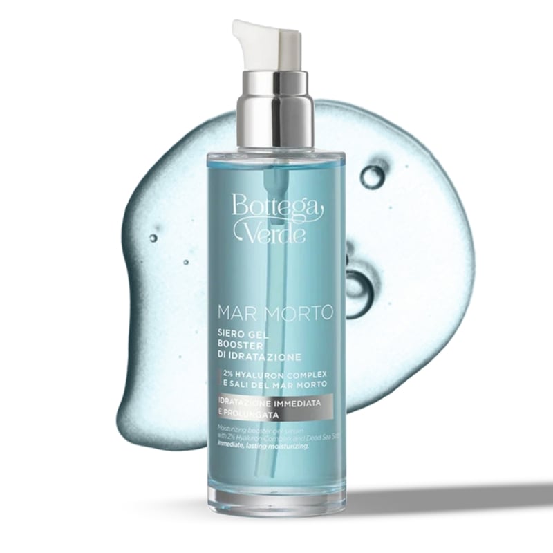 Mar Morto - Moisturizing booster gel serum - with Hyaluron Complex and Dead Sea Salts (100 ml) - immediate, lasting moisturizing