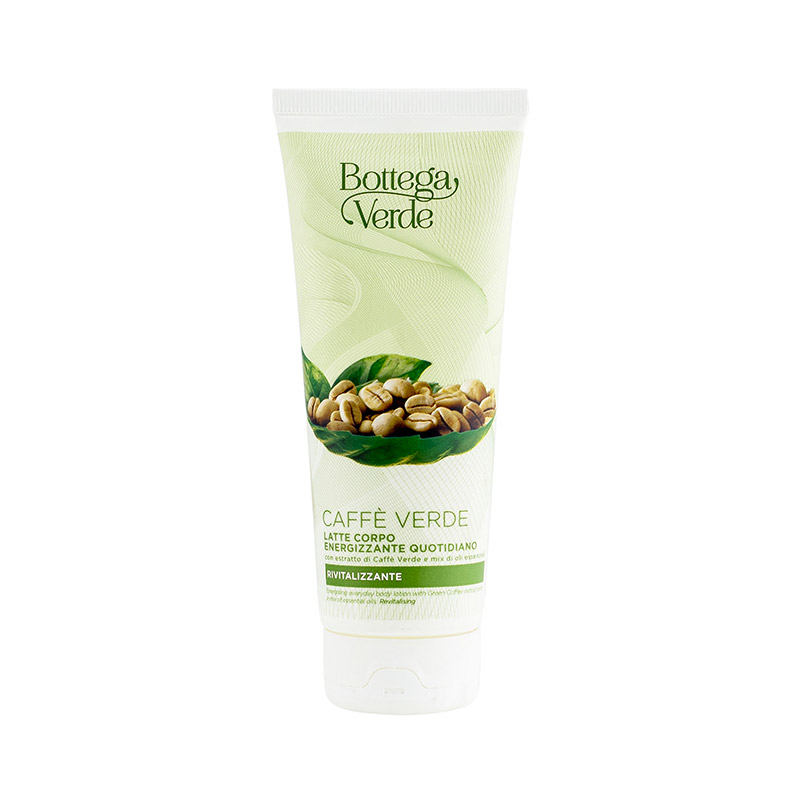 Bottega Verde Caffè Verde - Latte corpo energizzante quotidiano - con con estratto di Caffè Verde e mix di oli essenziali - rivitalizzante