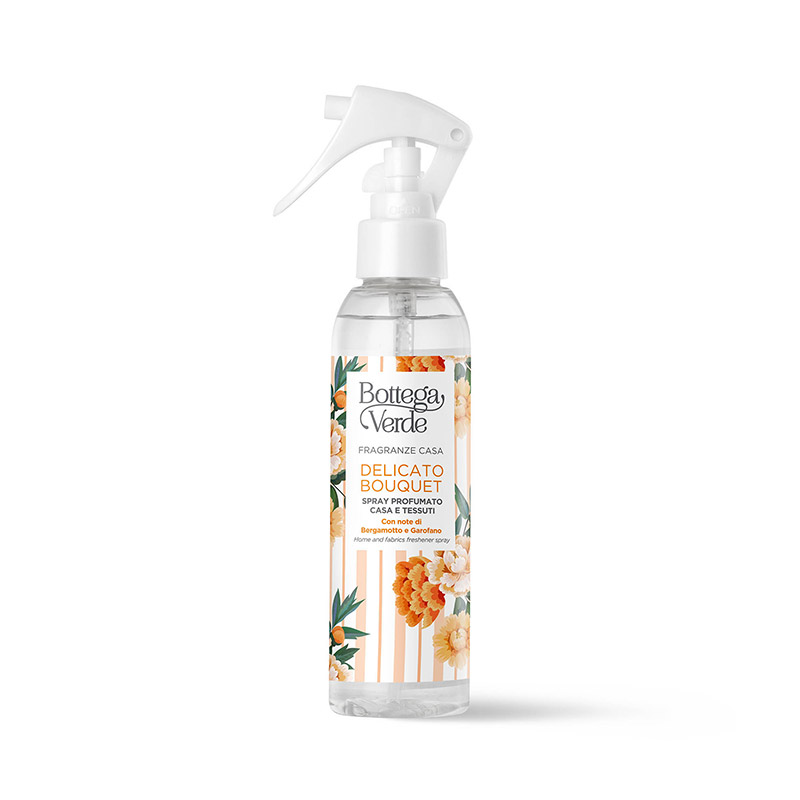 Fragranze Casa - Delicato Bouquet - Spray perfumado para ambiente y tejidos con notas de Bergamota y Clavel (150 ml)