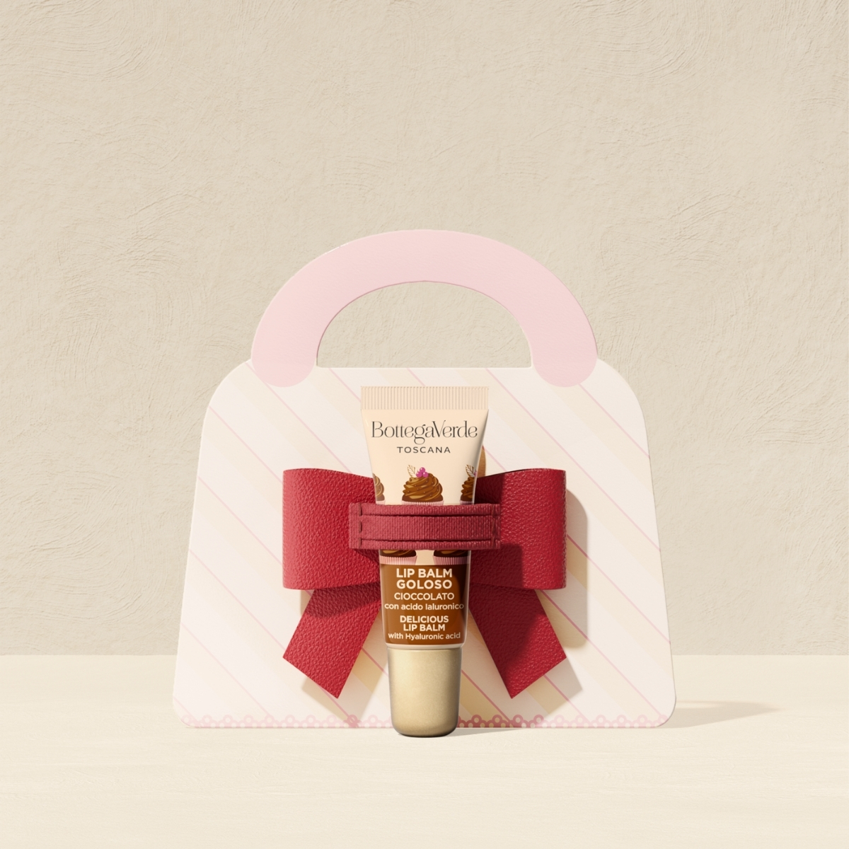 Chocolate lip balm + charm
