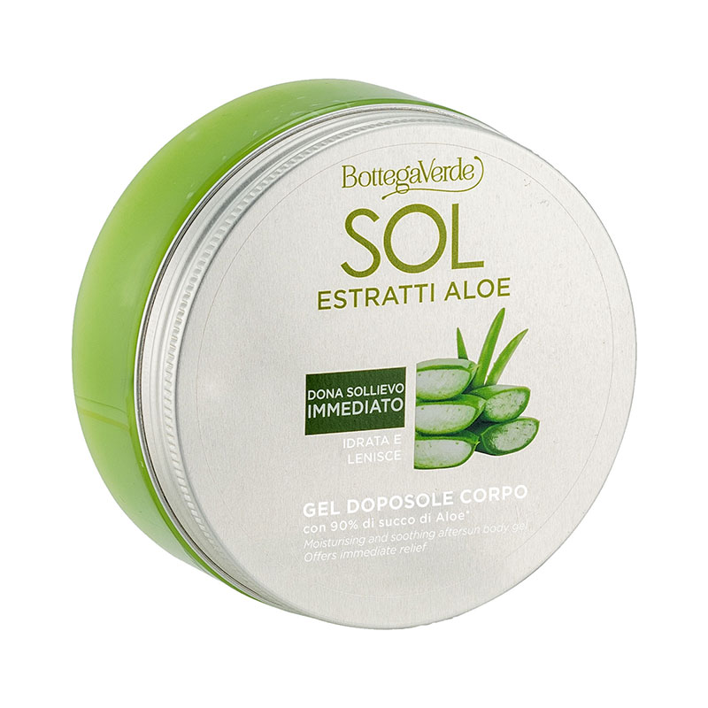 Image of Bottega Verde SOL estratti Aloe - Gel doposole corpo - idrata e lenisce - con 90% di succo di Aloe* - dona sollievo immediato