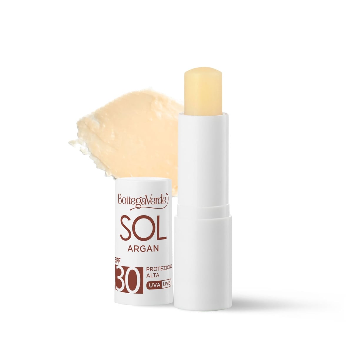 SOL Argan - Sun lip balm stick - nourishing and protective - with Argan oil and Vitamin E - high protection SPF30 (5.5 ml) water resistant