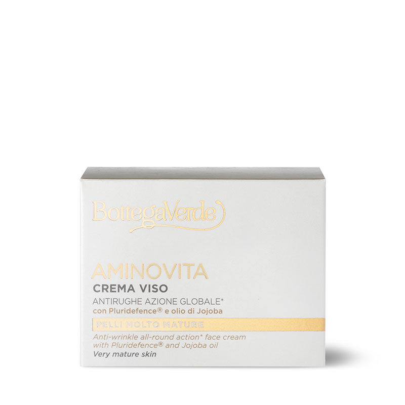 Aminovita - Crema facial - antiarrugas, acción global* - con Pluridefence (50 ml) - pieles muy maduras