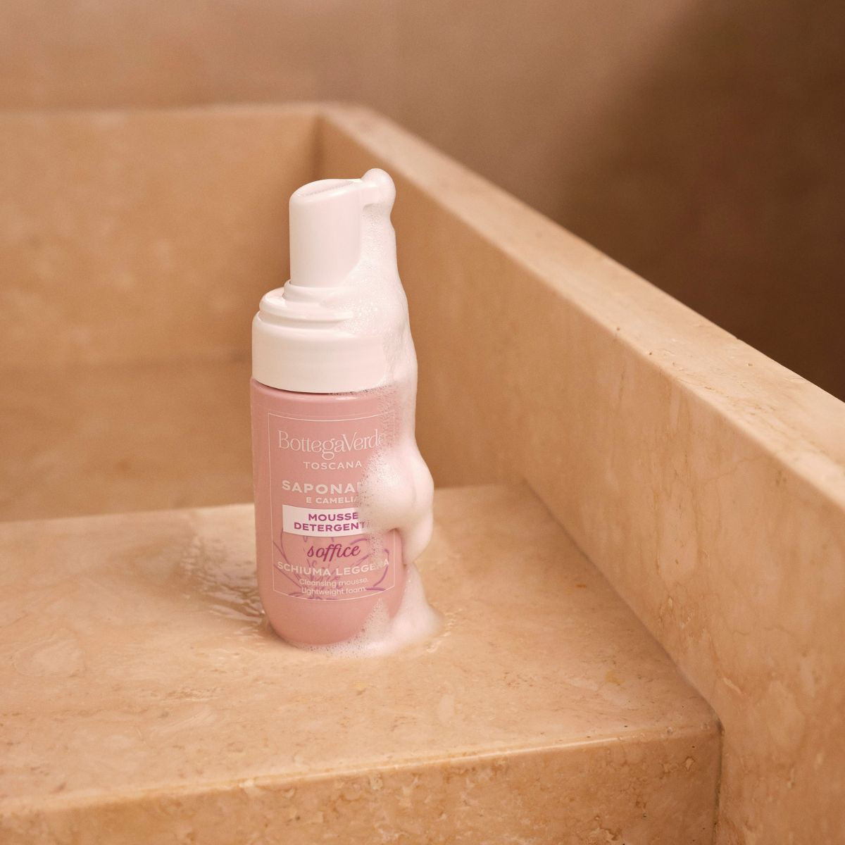 SAPONARIA AND CAMELLIA - Cleansing mousse - lightweight foam - soft (100 ml)