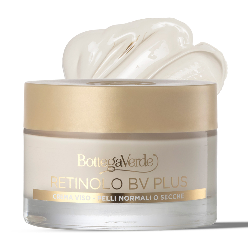 Image of Bottega Verde Retinolo Bv Plus - Crema viso - Formula potenziata - antirughe elasticizzante - con Pro-Retinolo, Provitagen complex e acido laluronico - pelli normali o secche