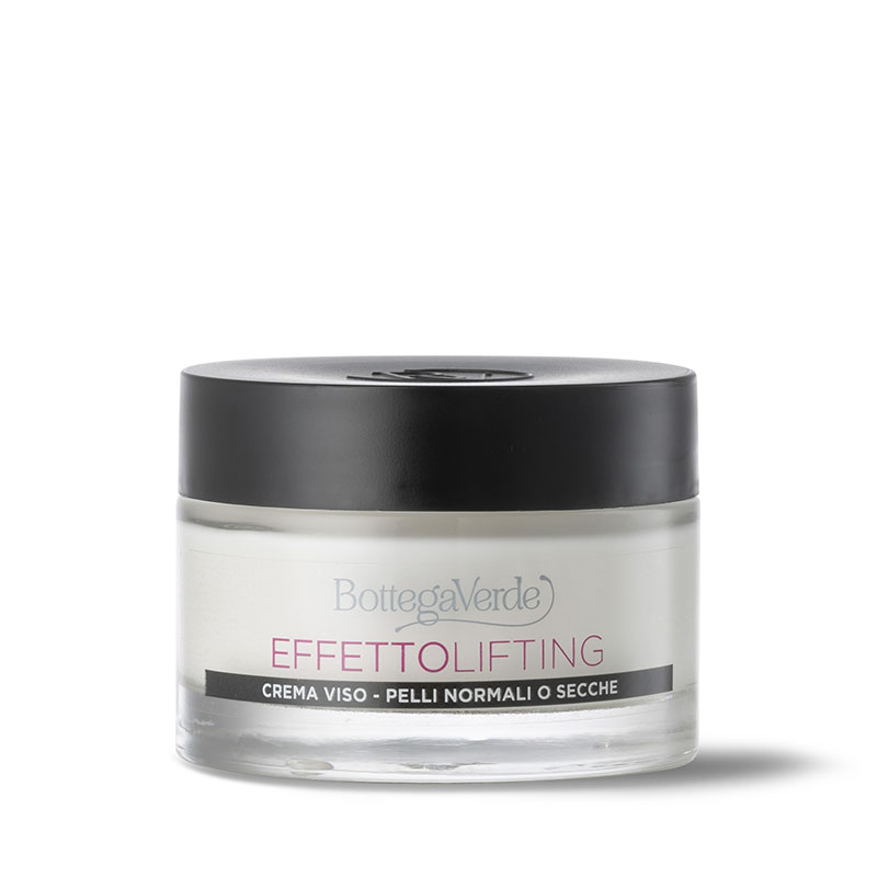 Bottega Verde Effetto lifting - Crema viso antietà, effetto lifting immediato - con acido Ialuronico ed estratto di Fior di Loto - pelli normali o secche