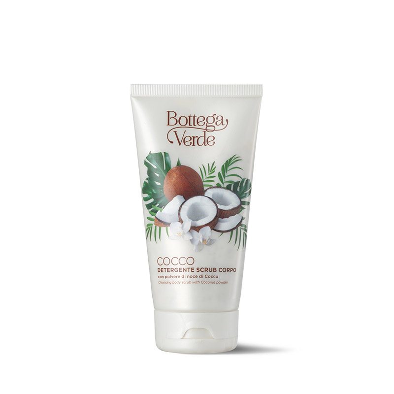 Bottega Verde Cocco - Detergente scrub corpo con polvere di noce di Cocco