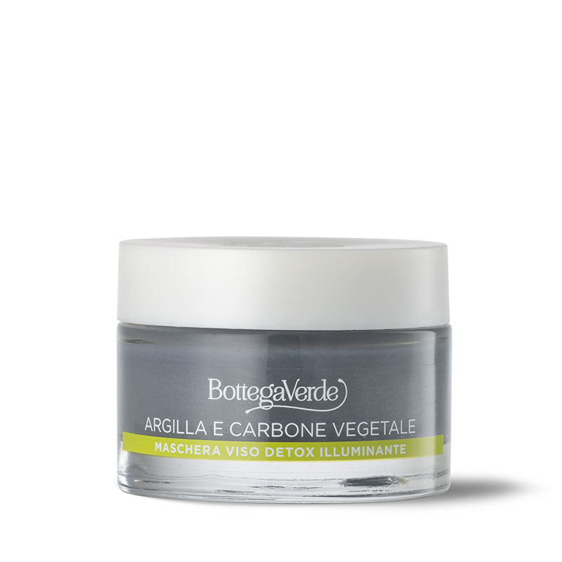 Image of Argille di bellezza - Maschera viso detox illuminante - Argilla di Sicilia e Carbone vegetale - tutti i tipi di pelle