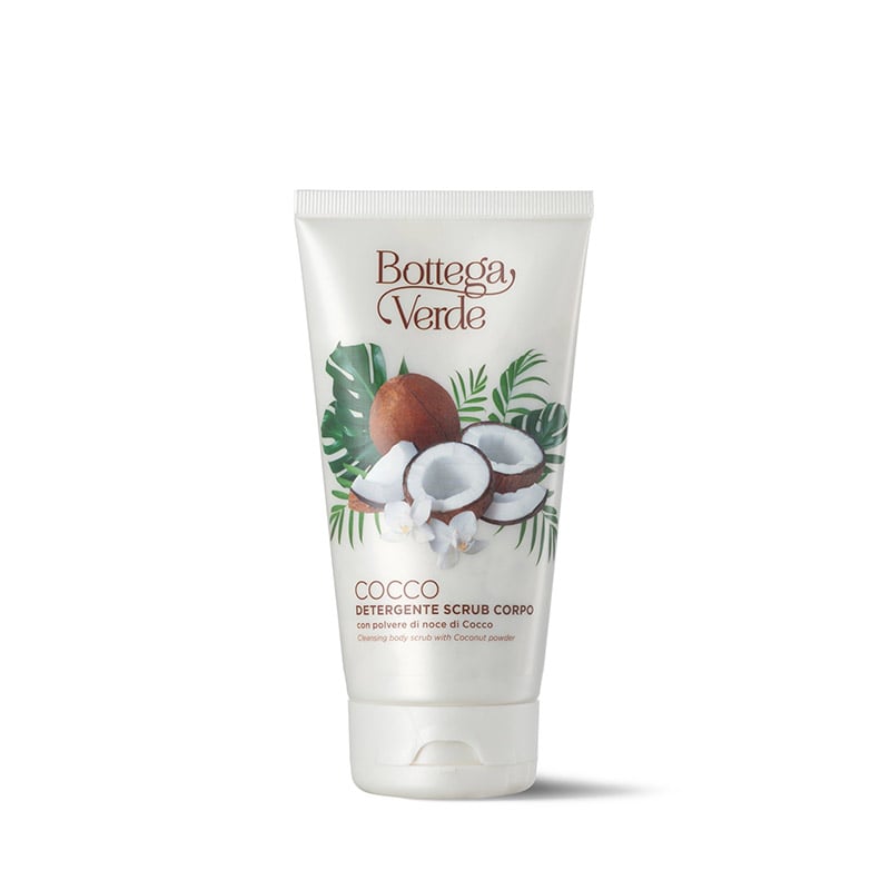 Image of Bottega Verde Cocco - Detergente scrub corpo con polvere di noce di Cocco