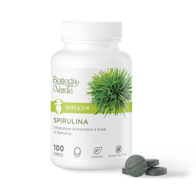 Image of Bottega Verde Detox & Slim - Spirulina - Integratore alimentare a base di estratto vegetale di Spirulina. (100 compresse)