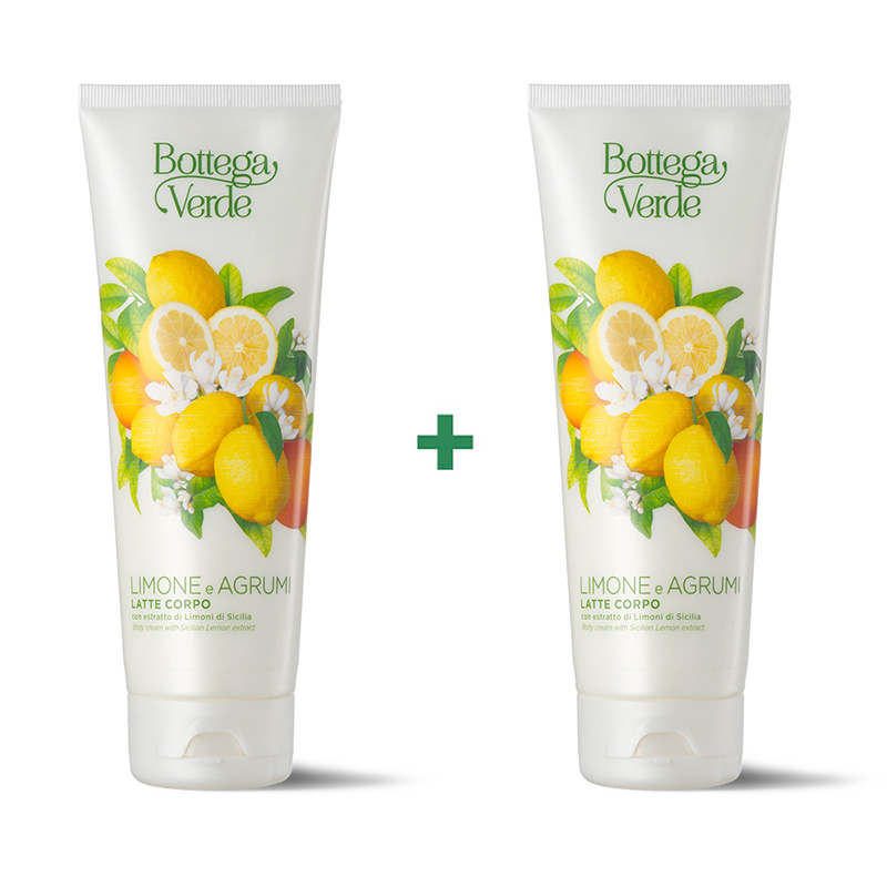 Bottega Verde Offerta 2 pezzi Limone e Agrumi - Latte corpo con estratto di Limoni di Sicilia
