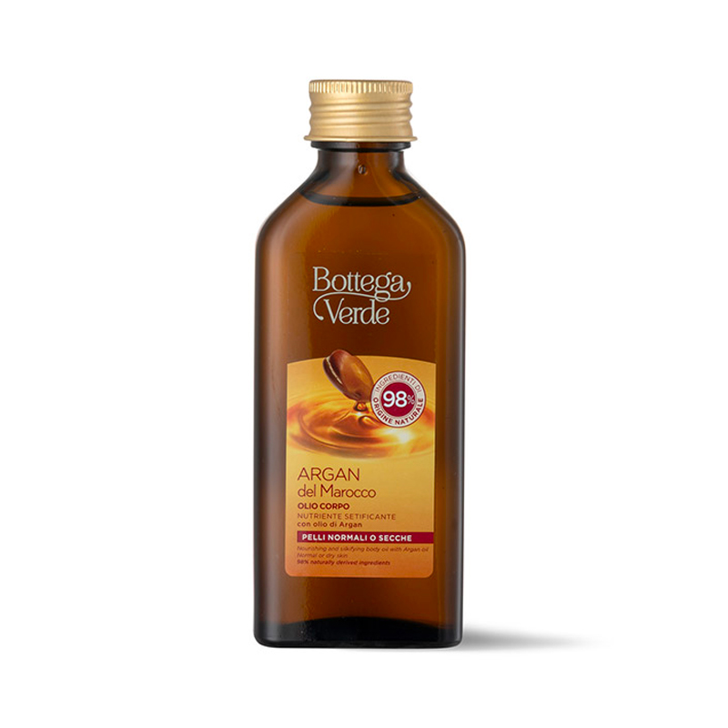Argan del Marocco - Body oil - Nourishing and silkifying - With Argan oil (100 ml) - Normal or dry skin