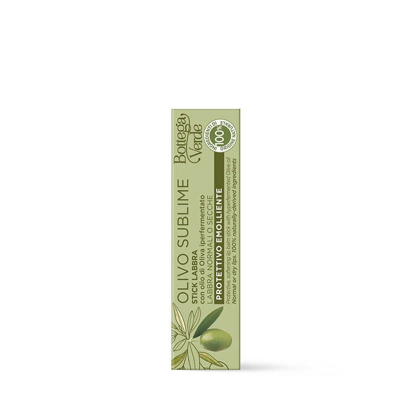 Stick labial - protector emoliente - con aceite de Oliva hiperfermentado (5,5 ml) - pieles normales o secas