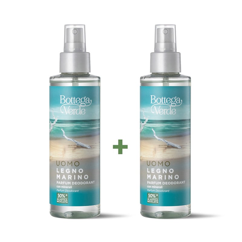 Offer 2 pieces UOMO - Legno Marino - Parfum Deodorant with Minerals (150 ml)