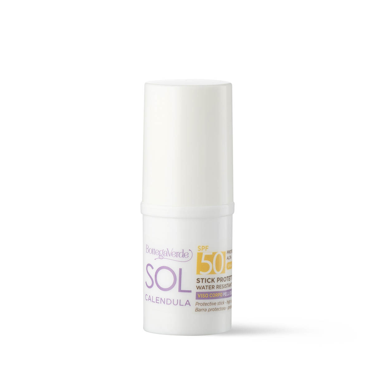 SOL Calendula - Protective stick - face and body - delicate skin - for the whole family* - with Calendula extract from Tenuta Massaini - SPF 50 high protection (15 ml) - water resistant