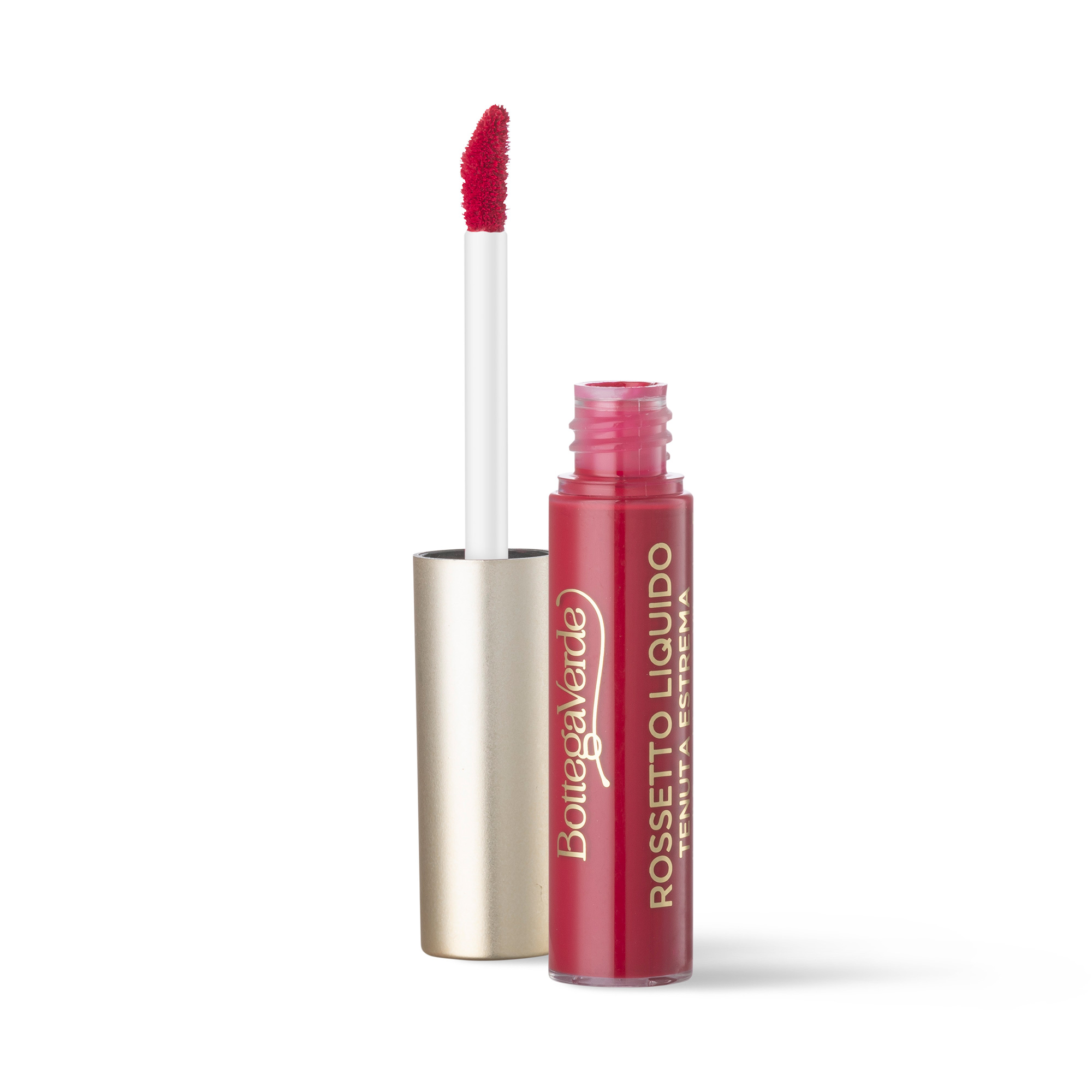Rossetto liquido tenuta estrema con olio di Rosa bianca e Vitamina E Rossetto liquido tenuta estrema con olio di Rosa bianca e Vitamina E