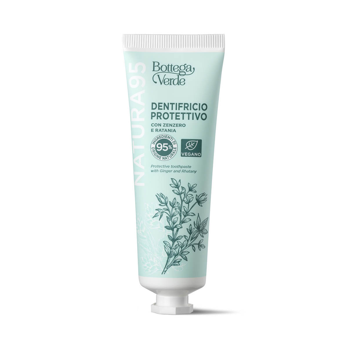 Toothpaste - protective - with Ginger and Rhatany (75 ml)