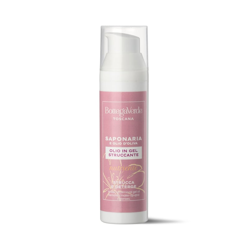 SAPONARIA AND OLIVE OIL - Make-up removal gel oil - removes make-up and cleanses - nourishing (75 ml)