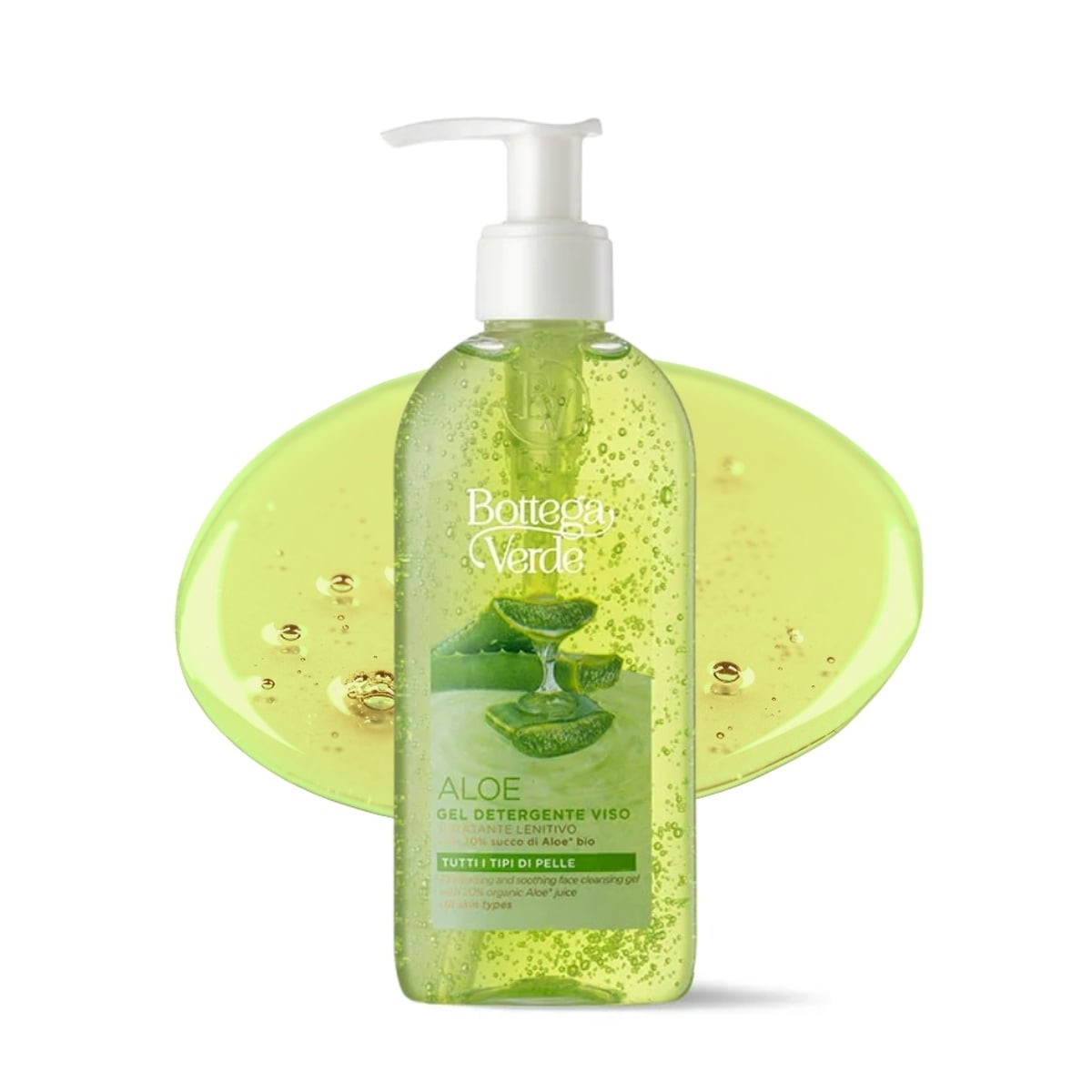 ALOE - Face cleansing gel - moisturising and soothing - with 20% organic Aloe* juice (200 ml) - for all skin types