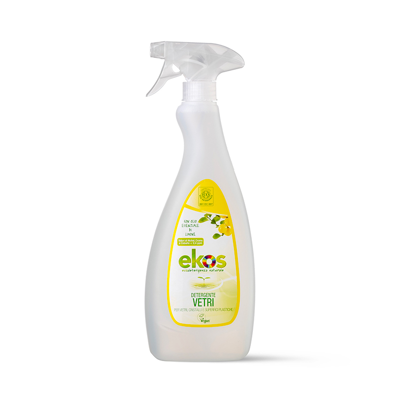 Image of EKOS - Detergente vetri e cristalli con olio essenziale di Limone