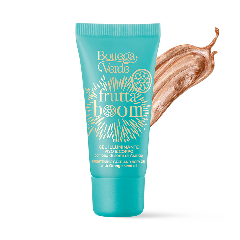 Frutta Boom - Gel illuminante viso e corpo con olio di semi di Arancio